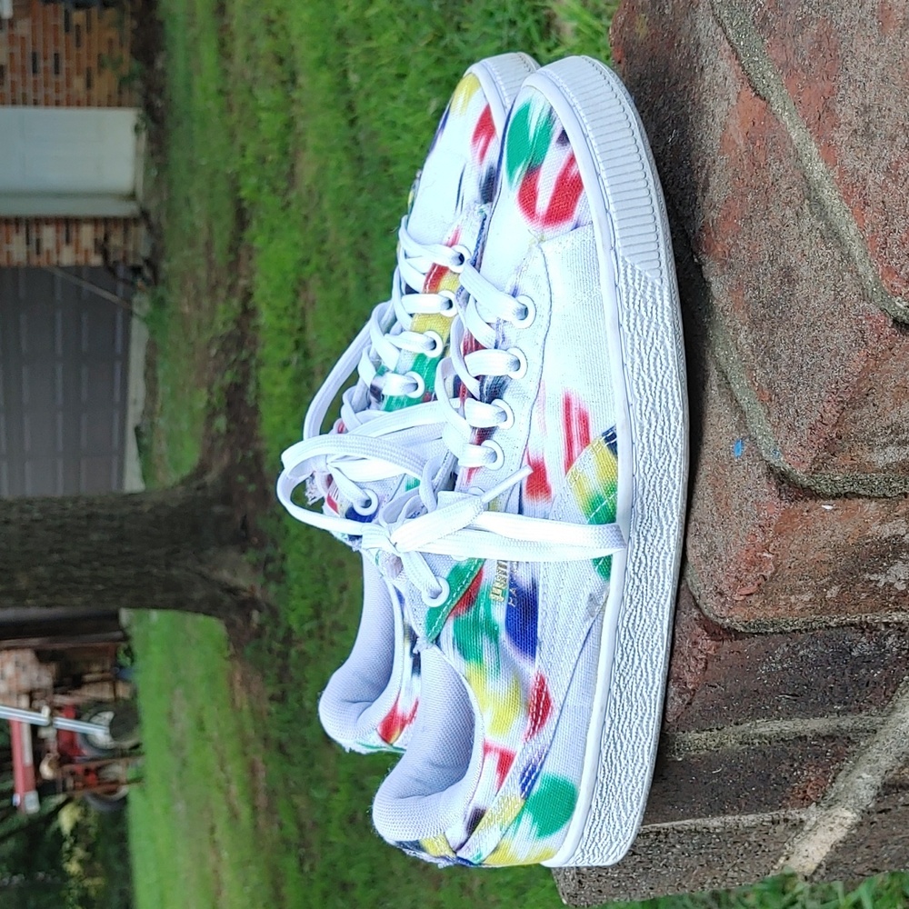 Puma Basket Classic Canvas Blur Sneaker Size 10